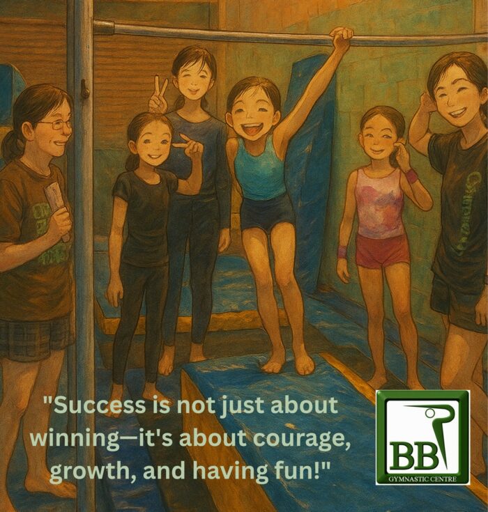 BB Gymnastic Centre core principles: courage, growth and having fun