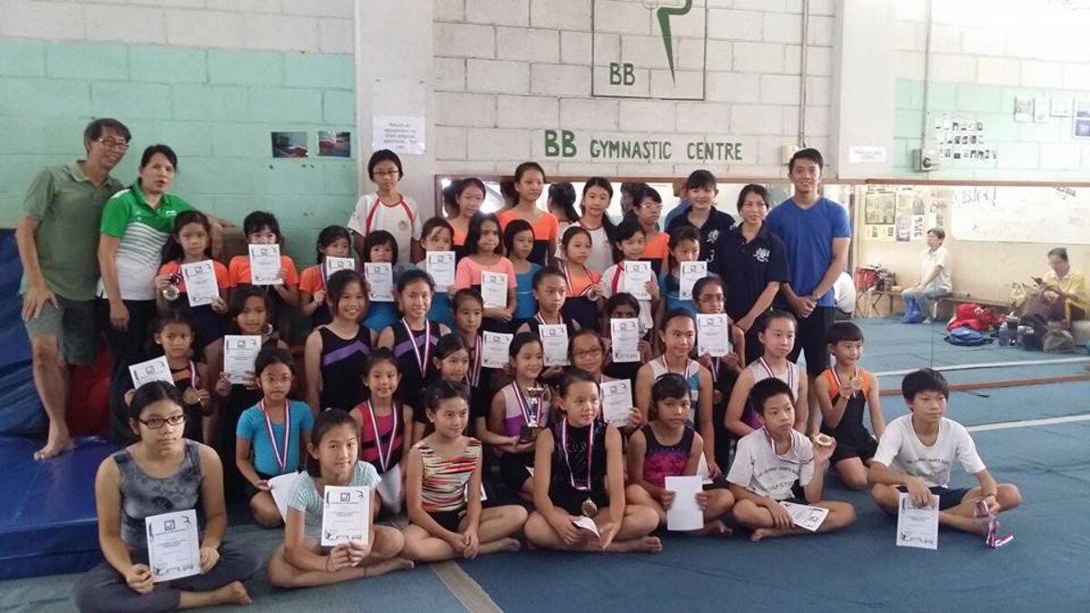 BB Gymnastic Centre coaching team and competitive gymnasts, Bandar Sunway